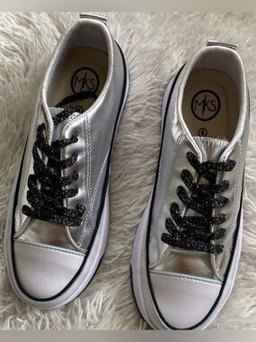 New women MKS metallic fashion sneakers